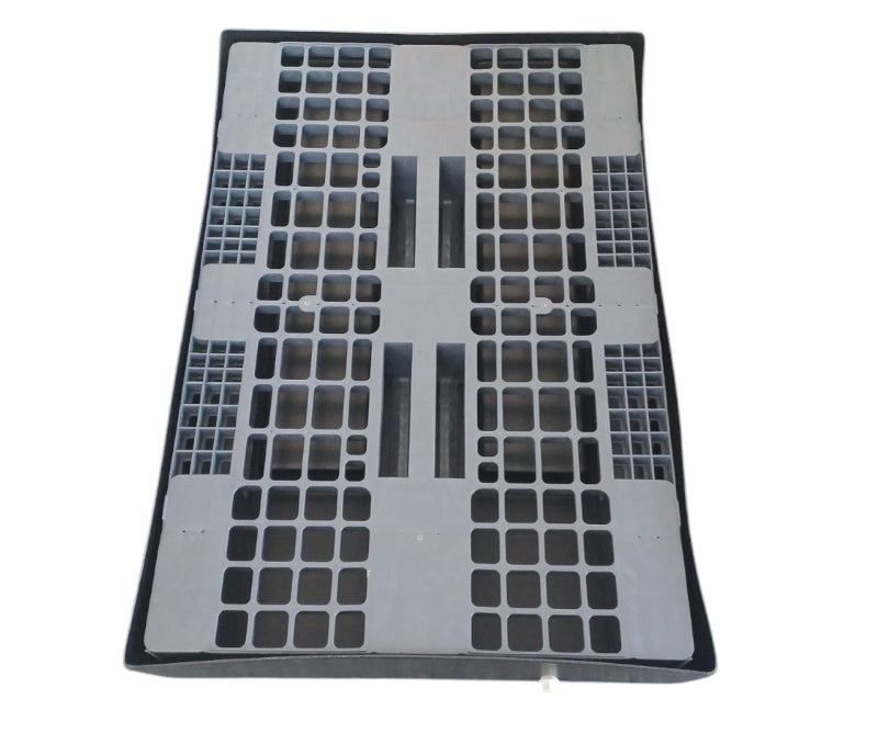 Wanna wychwytowa z kratownicą o pojemności 115 l, kolor czarny, wym. 1250 x 850 x 170 mm