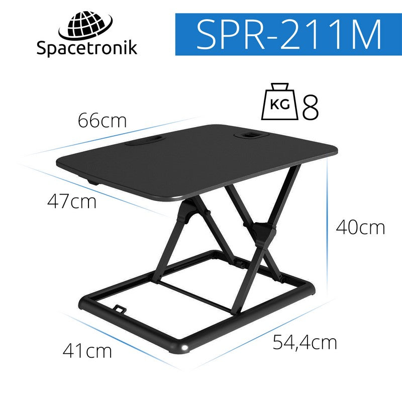 Regulowana podstawka na biurko w kolorze czarnym SPR-211MB