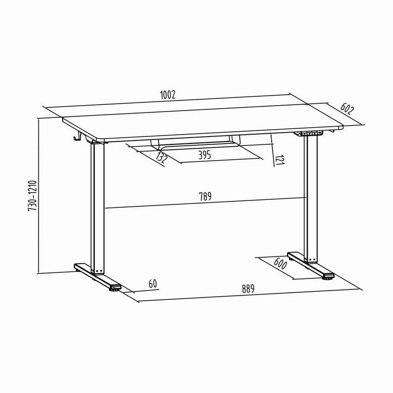 Biurko elektryczne regulowane - Moris Flex SPE-O124WW