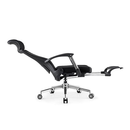 Ergonomiczne krzesło biurowe obrotowe (z podnóżkiem)