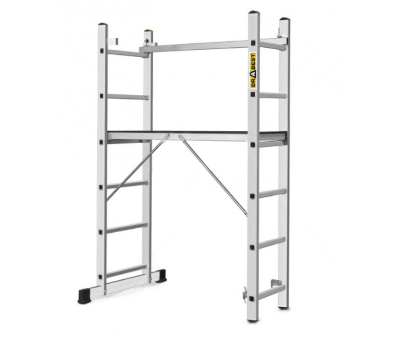 Ladder scaffolding made of aluminum 2x6 BASIC (platform dimensions 33x114 cm)