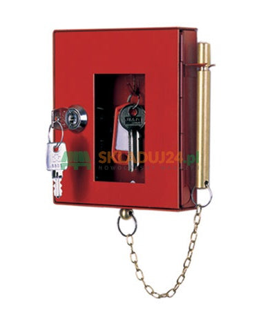 Metalowa szafka na klucz ewakuacyjny SKE ze zbijakiem (1 klucz)