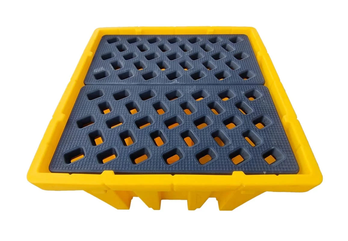 Wanna wychwytowa z kratownicą pod 1 kontener IBC – 1300 l, 1380 × 1380 × 900 mm